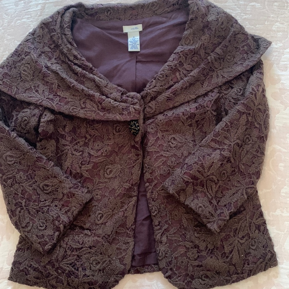 Anthropologie odille shawl collar jacket